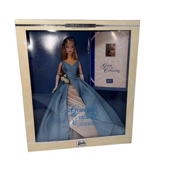 Vintage 2000 Grand Entrance Barbie Doll Carter Bryant 28533 Blue Gown Blonde - Picture 1 of 8